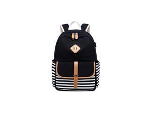Laptop Backpacks Womens Girls College School Backpack with USB Charger Port and over Luggage Trolley Sleeve (Black) Laptop Backpacks Womens Girls College School Backpack with USB Charger Port and over Luggage Trolley Sleeve (Black)