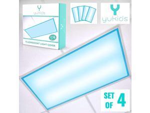Fluorescent Light Covers Calm Blue Filter Set of 4 for Classroom Office Hospital and Home Light Diffuser to Protect Against Blue Light and Glare Sensory Lighting for School Fluorescent Light Covers Calm Blue Filter Set of 4 for Classroom Office Hospital and Home Light Diffuser to Protect Against Blue Light and Glare Sensory Lighting for School