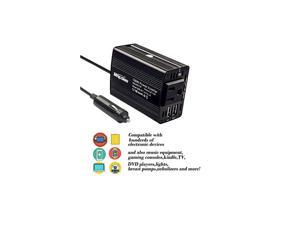 150W Car Power Inverter DC 12V to 110V AC Car Converter with 31A Dual USB Car AdapterBlack 150W Car Power Inverter DC 12V to 110V AC Car Converter with 31A Dual USB Car AdapterBlack