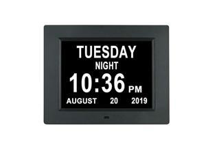 Options Digital Day Calendar Clock NonAbbreviations Day and Date 8 Alarm Options Battery Backup Dementia Alzheimer Impaired Vision Memory Loss Clocks for Senior Elderly Options Digital Day Calendar Clock NonAbbreviations Day and Date 8 Alarm Options Battery Backup Dementia Alzheimer Impaired Vision Memory Loss Clocks for Senior Elderly