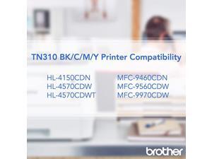 Genuine Standard Yield Toner Cartridge TN310C Replacement Cyan Toner Page Yield Up To 1500 Pages TN310 Genuine Standard Yield Toner Cartridge TN310C Replacement Cyan Toner Page Yield Up To 1500 Pages TN310