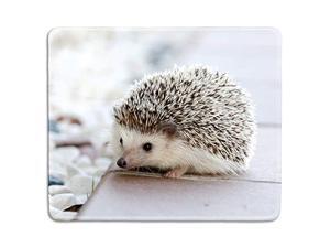 Art Mousepad Natural Rubber Mouse Pad Printed with Cute Hedgehog Stitched Edges 95x79 inches Art Mousepad Natural Rubber Mouse Pad Printed with Cute Hedgehog Stitched Edges 95x79 inches