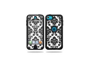Skin Compatible with OtterBox Defender Apple iPod Touch 5G 5th Generation Case wrap Sticker Skins Vintage Damask