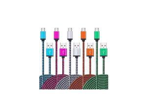 Micro USB Cable5Pack 66FT2M Quick Charge Cable Braided Micro USB 20 A Male to Micro B USB Charger Cord for Samsung Galaxy S6 S7 Edge Plus LGMoto X HTC Android Tablets and More Micro USB Cable5Pack 66FT2M Quick Charge Cable Braided Micro USB 20 A Male to Micro B USB Charger Cord for Samsung Galaxy S6 S7 Edge Plus LGMoto X HTC Android Tablets and More