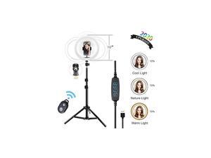 Light Dimmable Led 10 Tripod Stand 63 Tripod with Light with Phone Stand Height Adjustable Tripod Selfie Stick Circle Light Lighting for YouTube VideoLive StreamMakeupPhoto Light Dimmable Led 10 Tripod Stand 63 Tripod with Light with Phone Stand Height Adjustable Tripod Selfie Stick Circle Light Lighting for YouTube VideoLive StreamMakeupPhoto