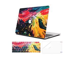 MacBook Air 13 inch Case 2020 2019 2018 Version Model A2179 A1932Color Plastic Hard Shell Cases and Keyboard Cover for MacBook Air 2020 Version A2179 with Touch ID Colored Oil Painting