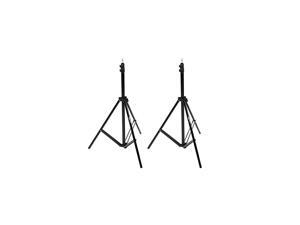 Basics Aluminum Light Photography Tripod Stand with Case - Pack of 2, 2.8 - 6.7 Feet, Black Basics Aluminum Light Photography Tripod Stand with Case - Pack of 2, 2.8 - 6.7 Feet, Black