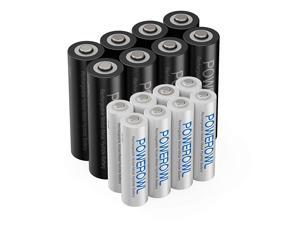 AA AAA Rechargeable Batteries  PreCharged High Capacity 2800mAh 1000mAh 12V NiMH Battery Low Self Discharge Pack of 16
