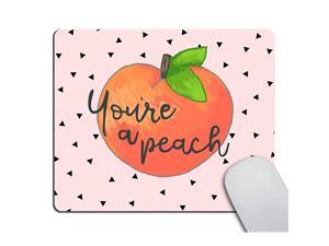 Gaming Mousepad CustomYoure a Peach Quote with Mouse pad Cute Hand Drawn Peach Mouse Pads for Computers Laptop Gaming Mousepad CustomYoure a Peach Quote with Mouse pad Cute Hand Drawn Peach Mouse Pads for Computers Laptop