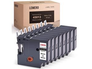 8 Pack Compatible with DYMO 45013 S0720530 D1 Tape Black on White 12 inch Label Tape for DYMO LabelManager 160 280 210D Rhino 4200 5200 PC Rhino 6000 12 Inch x 23 Feet 8 Pack Compatible with DYMO 45013 S0720530 D1 Tape Black on White 12 inch Label Tape for DYMO LabelManager 160 280 210D Rhino 4200 5200 PC Rhino 6000 12 Inch x 23 Feet