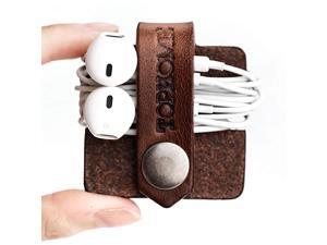 Cord Organizer Earbud Holder Earphones Headphones Winder Keeper Earbuds Case Storage Wrap Headset Genuine Leather Cable Organizer Brown Cord Organizer Earbud Holder Earphones Headphones Winder Keeper Earbuds Case Storage Wrap Headset Genuine Leather Cable Organizer Brown