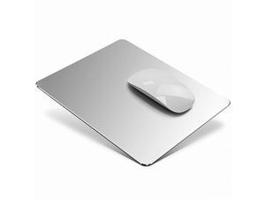 Aluminum Mouse Pad Office and Gaming Thin Hard Mouse Mat Double Sided Waterproof Fast and Accurate Control Mousepad for Laptop Computer and PC945 X 787 InchSilver
