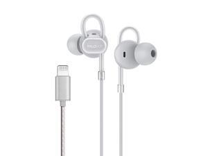 Lightning Headphones Earbuds Earphones with Microphone Controller MFi Certified Noise Isolation Compatible iPhone 12 11 Pro Max iPhone X XS Max XR iPhone 8 P iPhone 7 P NeoFlowColor Grey