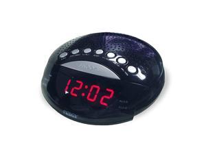 NRC170 PLL Digital Dual Alarm Clock with AMFM Radio and Snooze Black Lacquer