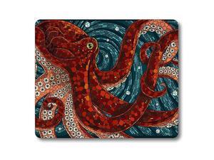 Red Octopus Mouse Pad Octopus in The Oceans Customized Rectangle NonSlip Rubber Mousepad Gaming Mouse Pad Red Octopus Mouse Pad Octopus in The Oceans Customized Rectangle NonSlip Rubber Mousepad Gaming Mouse Pad
