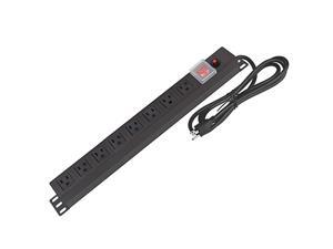 Metal 8 Outlet Power Strip Mountable Power Strip with Switch Cover Wall Mount Power Strip 6FT SJT 3C 14AWG Extension Cord 15A 125V 1875W Metal 8 Outlet Power Strip Mountable Power Strip with Switch Cover Wall Mount Power Strip 6FT SJT 3C 14AWG Extension Cord 15A 125V 1875W