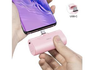 4500mAh Portable Charger USB C Battery Pack Compatible with Samsung Galaxy S10S9S8Note 1098Moto Z32LG V35G875Nintendo SwitchGoogle Pixel 432XLOnePlus Pink