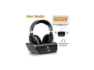 Wireless Headphones for TV with Optical Digital Stereo Over Ear Headsets with Charging Dock 24GHz RF Transmitter 20H Playtime for TV PC Mobile Wireless Headphones for TV with Optical Digital Stereo Over Ear Headsets with Charging Dock 24GHz RF Transmitter 20H Playtime for TV PC Mobile