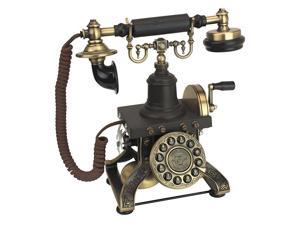 Antique Eiffel Tower 1892 Rotary Corded Retro Phone Vintage Decorative Telephones Bronze
