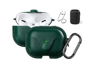 Compatible Airpods Pro Case Cover Airpods 3 Leather Case Protective Cover with Keychain Airpods Strap Compatible with Apple Airpods Pro Charging Case 3rd Gen 2019 Front LED Visible Green Compatible Airpods Pro Case Cover Airpods 3 Leather Case Protective Cover with Keychain Airpods Strap Compatible with Apple Airpods Pro Charging Case 3rd Gen 2019 Front LED Visible Green
