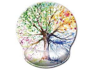 30 Larger Ergonomic Mouse Pad with Gel Wrist Rest Support Abstract Colorful Tree of Life Oil Paintings Art Creative Design Non Slip PU Base Mouse Pad Wrist Rest for Office Laptop 30 Larger Ergonomic Mouse Pad with Gel Wrist Rest Support Abstract Colorful Tree of Life Oil Paintings Art Creative Design Non Slip PU Base Mouse Pad Wrist Rest for Office Laptop