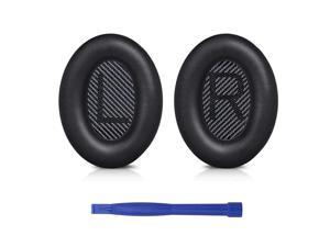 Replacement Ear Pads Cushions Earpads Compatible with Bose QuietComfort 35 Bose QC35 and Quiet Comfort 35 II Bose QC35 II OverEar Headphones Black