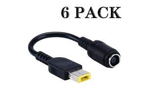 Adapter Connector Converter Cable 80mm to Slim Square USB for Lenovo Thinkpad Yoga Ideapad 0b47046 0b47048 ADLX45NCC2A ADLX45NLC2A Dongle for Laptop AC Charger Power Supply 6PACK Adapter Connector Converter Cable 80mm to Slim Square USB for Lenovo Thinkpad Yoga Ideapad 0b47046 0b47048 ADLX45NCC2A ADLX45NLC2A Dongle for Laptop AC Charger Power Supply 6PACK