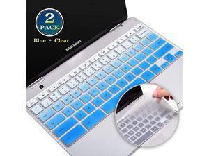 Pack Keyboard Cover for 00017 Samsung Chromebook 3 4 XE500C13 XE501C13 XE310XBA 116Chromebook 4 XE350XBA 156Chromebook XE500C1116Chromebook Plus VXE50QAB 1Blue+Clear