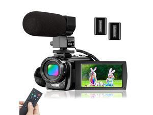 Video Camera Camcorder with Microphone FHD 1080P 30FPS 24MP Vlogging Camera Recorder 30 Inch 270° Rotation Screen 16X Zoom Camcorder Webcam Recorder with Remote Control and 2 Batteries Video Camera Camcorder with Microphone FHD 1080P 30FPS 24MP Vlogging Camera Recorder 30 Inch 270° Rotation Screen 16X Zoom Camcorder Webcam Recorder with Remote Control and 2 Batteries