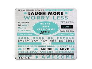 Design Mouse Pad Inspirational Quotes Laugh More Worry Less Dont Forget to Be AwesomeQuote pad CustomOffice Mouse pad Nature Design Mouse Pad Inspirational Quotes Laugh More Worry Less Dont Forget to Be AwesomeQuote pad CustomOffice Mouse pad Nature
