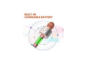 Wireless Karaoke Microphone Bluetooth 3 in 1 Wireless Portable Handheld Mic Karaoke Machine for Christmas Home Birthday Party Voice Disguiser Karaoke Microphone for Kids Wireless Karaoke Microphone Bluetooth 3 in 1 Wireless Portable Handheld Mic Karaoke Machine for Christmas Home Birthday Party Voice Disguiser Karaoke Microphone for Kids