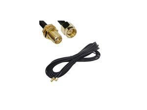 Black SMA Male to Female WiFi Antenna Connector Extension Cable 33ft Black SMA Male to Female WiFi Antenna Connector Extension Cable 33ft