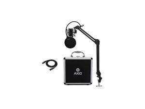 P420 Condenser Microphone with Knox Studio Stand, Pop Filter and XLR Cable Bundle