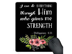 Mouse Pad Pink Watercolor Flowers Art Bible Verse Scripture Quotes Philippians I Can Do Everything Through Him Who Gives Me Strength Mouse Pad Pink Watercolor Flowers Art Bible Verse Scripture Quotes Philippians I Can Do Everything Through Him Who Gives Me Strength