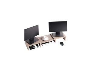 Monitor Stand Riser Adjustable Screen Stand for Laptop ComputerTVPC Multifunctional Desktop Organizer Cream Gray Monitor Stand Riser Adjustable Screen Stand for Laptop ComputerTVPC Multifunctional Desktop Organizer Cream Gray