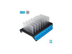 Power Hub 7Port USB Charge Docking Station Individually Charge 7 Devices Simultaneously with Smart Charging Technology Compatible For iPhone 88 Plus Galaxy S9S9+ iPads Laptops Other Devices Power Hub 7Port USB Charge Docking Station Individually Charge 7 Devices Simultaneously with Smart Charging Technology Compatible For iPhone 88 Plus Galaxy S9S9+ iPads Laptops Other Devices
