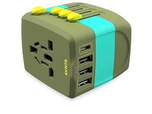 Ultimate Travel Adapter by 2400W All in One International Wall Charger with 10A Universal AC Plug for High Power Appliances 25W Smart USB TypeC Worldwide 150+ Countries USA EU UK AUS Ultimate Travel Adapter by 2400W All in One International Wall Charger with 10A Universal AC Plug for High Power Appliances 25W Smart USB TypeC Worldwide 150+ Countries USA EU UK AUS