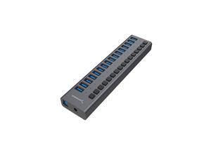 16Port USB 30 Data HUB and Charger with Individual switches 90 Watts HBPU16