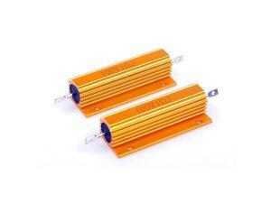 100 Watt 1 Ohm 5 Electronic Aluminium Shell Resistors Gold Wirewound Resistor Suitable For Inverter LED lightsFrequency Divider Servo Industry And Other Industrial Control 2Pcs 100 Watt 1 Ohm 5 Electronic Aluminium Shell Resistors Gold Wirewound Resistor Suitable For Inverter LED lightsFrequency Divider Servo Industry And Other Industrial Control 2Pcs