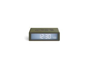 Flip Plus Travel Reversible LCD Alarm Clock Radio Controlled Khaki Flip Plus Travel Reversible LCD Alarm Clock Radio Controlled Khaki