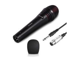 Dynamic Microphone, Cardioid Karaoke Microphone, Vocal Heldhand Mic for Singing/Speech/Meeting/Party, Compatible with Karaoke Machine,Speaker,Amp,Mixer Dynamic Microphone, Cardioid Karaoke Microphone, Vocal Heldhand Mic for Singing/Speech/Meeting/Party, Compatible with Karaoke Machine,Speaker,Amp,Mixer