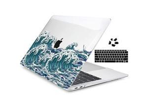 MacBook Air 13 inch Case 2020 2019 2018 Release Model A1932  Crystal Clear Hard Shell Case Cover for MacBook Air 133 inch Fit Touch ID and Retina Display Ocean Wave