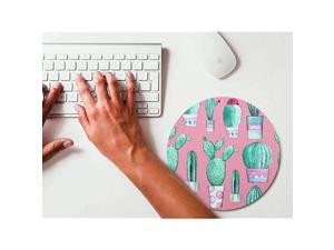 Cartoon Cactus Round Mouse pad Gaming Mouse Pad Rubber Round Mouse Mat787inchx787inch