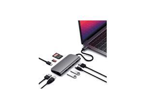 Aluminum TypeC Multimedia Adapter with 4K HDMI Mini DP USBC PD Gigabit Ethernet USB 30 MicroSD Card Slots Compatible with 20202018 MacBook Air 20202019 MacBook Pro Space Gray Aluminum TypeC Multimedia Adapter with 4K HDMI Mini DP USBC PD Gigabit Ethernet USB 30 MicroSD Card Slots Compatible with 20202018 MacBook Air 20202019 MacBook Pro Space Gray