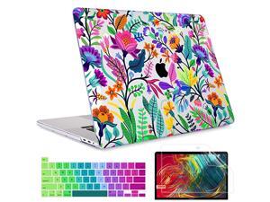 for MacBook Pro 16 inch A2141 2019 Release Crystal Clear Plastic Pattern Hard Shell Case Screen Protector Keyboard Cover for Newest MacBook Pro 16inch Colorful Flowers and Tropic Leaves for MacBook Pro 16 inch A2141 2019 Release Crystal Clear Plastic Pattern Hard Shell Case Screen Protector Keyboard Cover for Newest MacBook Pro 16inch Colorful Flowers and Tropic Leaves