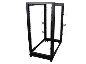 com 25U Open Frame Server Rack 4 Post Adjustable Depth 22 to 40 Network Equipment Rack w Casters Levelers Cable Management 4POSTRACK25U com 25U Open Frame Server Rack 4 Post Adjustable Depth 22 to 40 Network Equipment Rack w Casters Levelers Cable Management 4POSTRACK25U