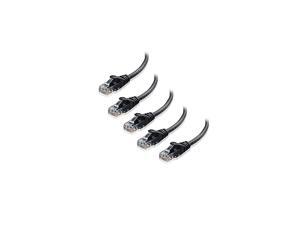5Pack Snagless Short Cat6 Ethernet Cat6 Cat 6 in Black 1 ft 5Pack Snagless Short Cat6 Ethernet Cat6 Cat 6 in Black 1 ft