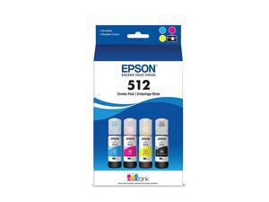 Epson T512 EcoTank Color Combo Pack AutoStop Ink Bottle ET7700 ET7750 Epson T512 EcoTank Color Combo Pack AutoStop Ink Bottle ET7700 ET7750