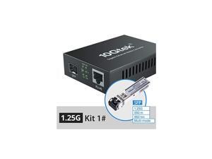 Media Converterkit 1 SFP Slot with a SFP Module MMF 850nm 550m Media Converterkit 1 SFP Slot with a SFP Module MMF 850nm 550m