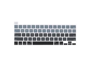 Keyboard Cover for Newest MacBook Pro 13 2020 A2338 M1A2289A2251 Model MacBook Pro 16 2020 2019 A2141 Model Waterproof DustProof Protective Keyboard Skin Gradient Grey Keyboard Cover for Newest MacBook Pro 13 2020 A2338 M1A2289A2251 Model MacBook Pro 16 2020 2019 A2141 Model Waterproof DustProof Protective Keyboard Skin Gradient Grey